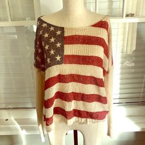 America Flag Sweater